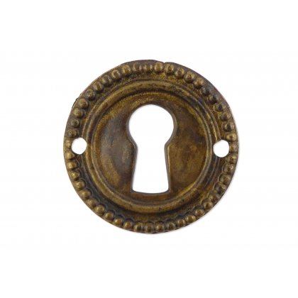 Schlüsselblatt Louis XVI Messing Antik P1120746-E