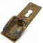 Zieher Jugendstil Mackintosh Messing Antik hoch mit Schlüsselloch 12328.08501.03-3