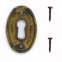 Schlüsselblatt Louis XVI Messing Antik 30643.038V0.03-4