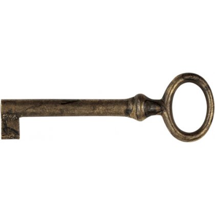 Schlüssel Messing Antik 76 mm - Möbelgriffe für Küchen - Stilmelange