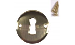 2 Stk Schlüsselrosetten PROVENCE Messing poliert BB IMG-20190627-WA0057