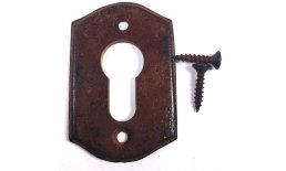 Schlüsselrosette Rochefort Massiv PZ Eisen Rostfarben geschützt IMG-20200225-WA0009