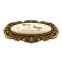 Möbelknauf SANTI Paris mit Porzellan-Inlay Vintage golden P1120033-1