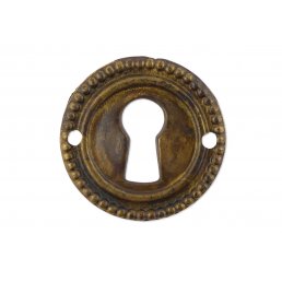Schlüsselblatt Louis XVI Messing Antik P1120746-E