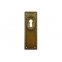 Schlüsselblatt Art Nouveau hochstehend Messing Florence P1130282