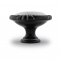 Möbelknopf Martisse mit Porzellan-Inlay schwarz/silber P48.00.S2.1CG-3