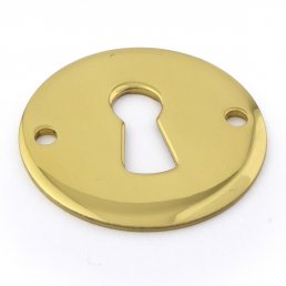 2 Stk Schlüsselrosetten PROVENCE Messing poliert BB 1050711-LP-1