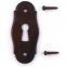Set Schlüsselrosetten FRANCE  Antikeisen BB 105211-RO-2