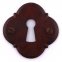 Set Schlüsselrosetten Baroco BB Rostfarben geschützt 2013111-RO-1