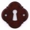 Set Schlüsselrosetten Baroco BB Rostfarben geschützt 2013111-RO-2