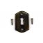 Schlüsselrosette Rochefort Massiv Messing Antik 1FON05511-LV-3