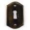 Schlüsselrosette Rochefort Massiv Messing Antik 1FON05511-LV-2