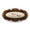 Möbelknauf SANTI Paris mit Porzellan-Inlay Vintage golden P42.01.Q4.A8G-1