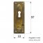 Schlüsselblatt Regency Oval Messing Antik 30700.097V0.03