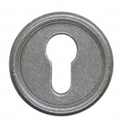 Set Sicherheits - Schlüsselrosette Arles silber matt PZ Rosette1-4