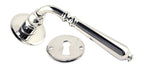 Landhausstil Türgriffe Set MANOIR Nickel poliert