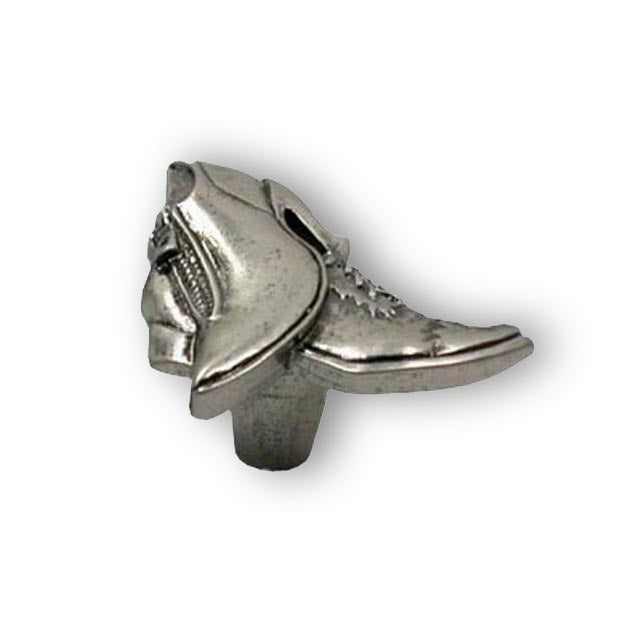 Knopf Scarpetta altsilber