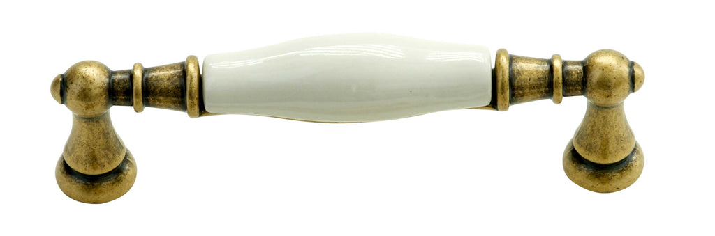 Landhausstil Küchengriff Porzellan MARA creme Florence