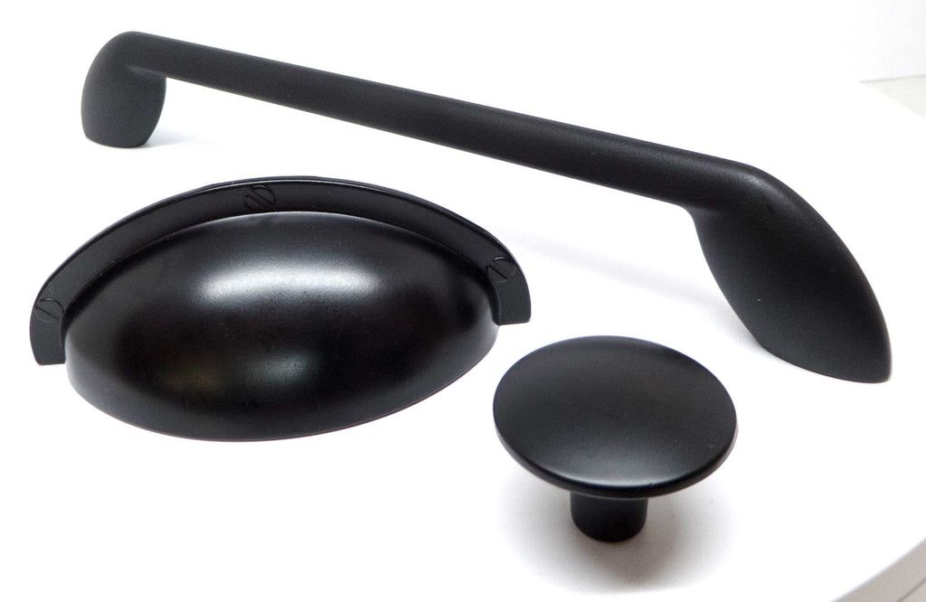Knopf Nero schwarz matt Ø 32mm