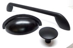 Knopf Nero schwarz matt Ø 32mm