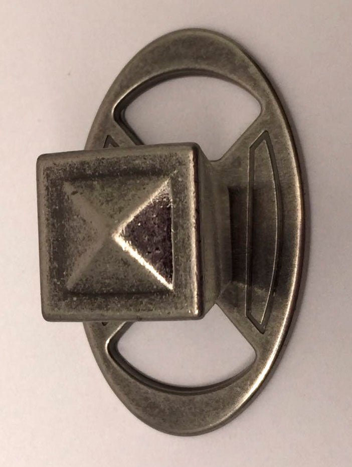 Deckplatte Retromuster altsilber