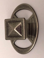 Deckplatte Retromuster altsilber
