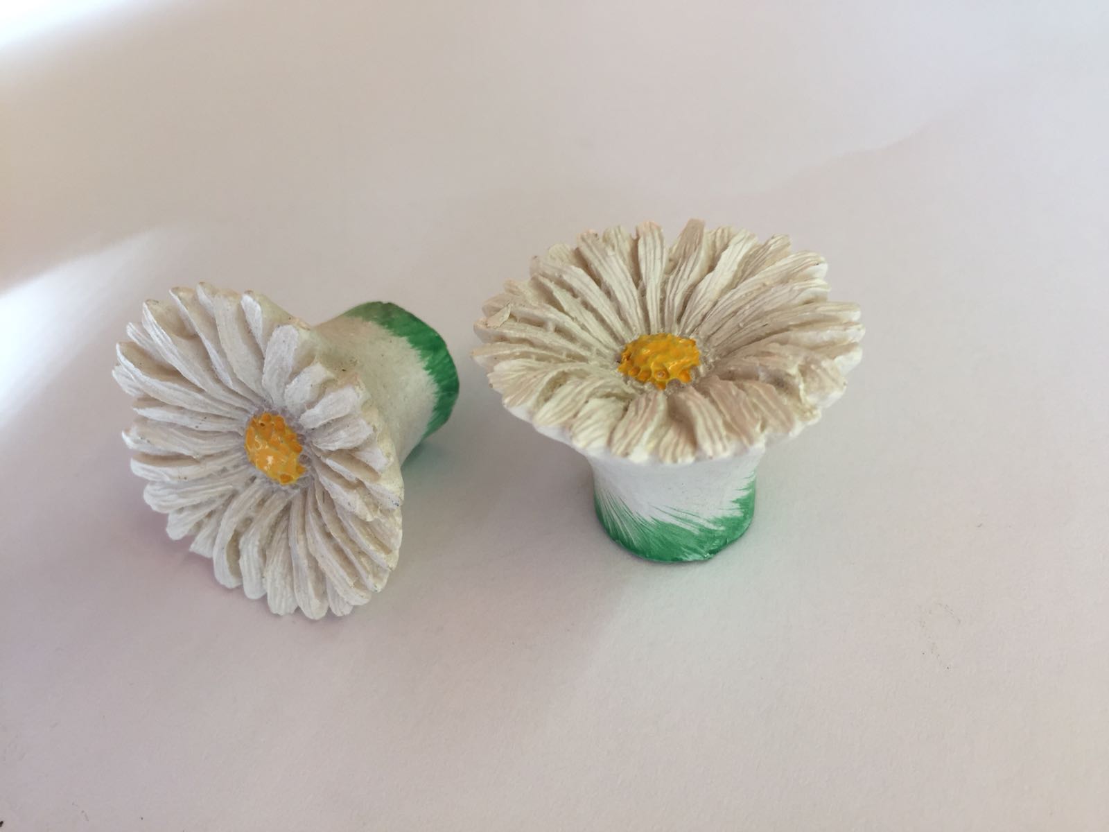Knopf Ø 38mm Margaritenblüte