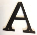 Hausnummer Großbuchstabe A schwarz matt