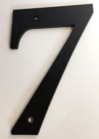 Hausnummer 7 Landhausstil schwarz matt