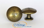 Messingknopf Ø 30mm Florence mit Gravur