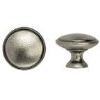 Knopf Ø 30mm Landhausstil altsilbern