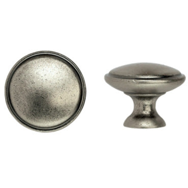 Knopf Ø 30mm Landhausstil altsilbern