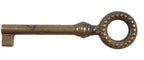Schlüssel Louis XVI 76 mm Messing Antik