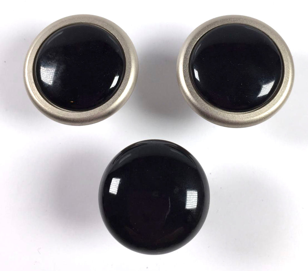 Potpourri Nickel satiniert Schwarz 3-teiliges Set