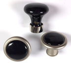 Potpourri Nickel satiniert Schwarz 3-teiliges Set