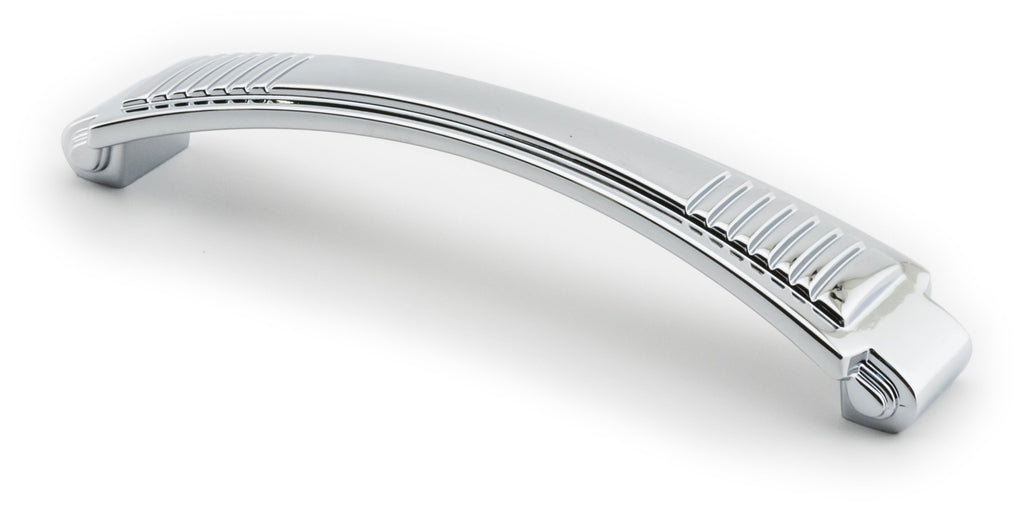 Möbelgriffe Relief Chrom poliert 160 mm