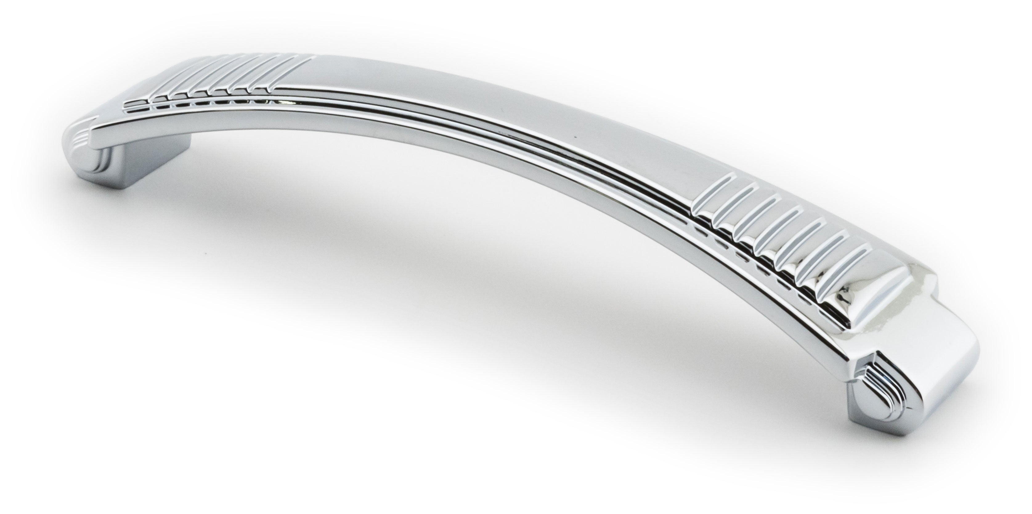 Möbelgriffe Relief Chrom poliert 160 mm