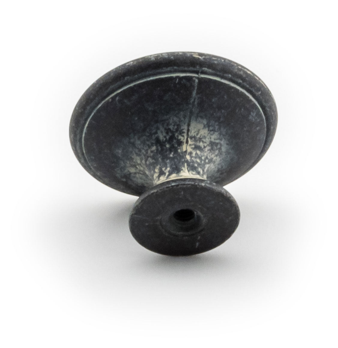Landhausstil Ø 34mm Porzellanknopf VIOLET mit Rand Avorio