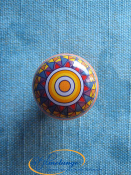 Porzellanknopf Ø 32mm Retro-Look klein