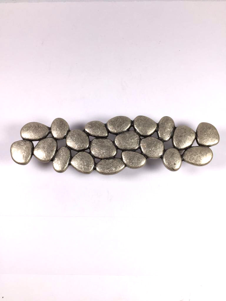 Möbelgriffe STONE altsilbern groß
