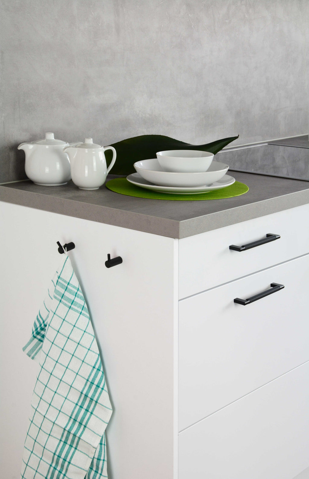 Haken ALBERO DUO schwarz matt