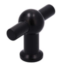 Möbelknopf in T-Form schwarz matt