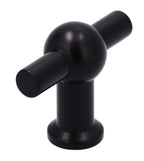 Möbelknopf in T-Form schwarz matt