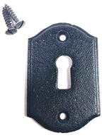 Schlüsselrosette Rochefort Massiv BB schwarz matt