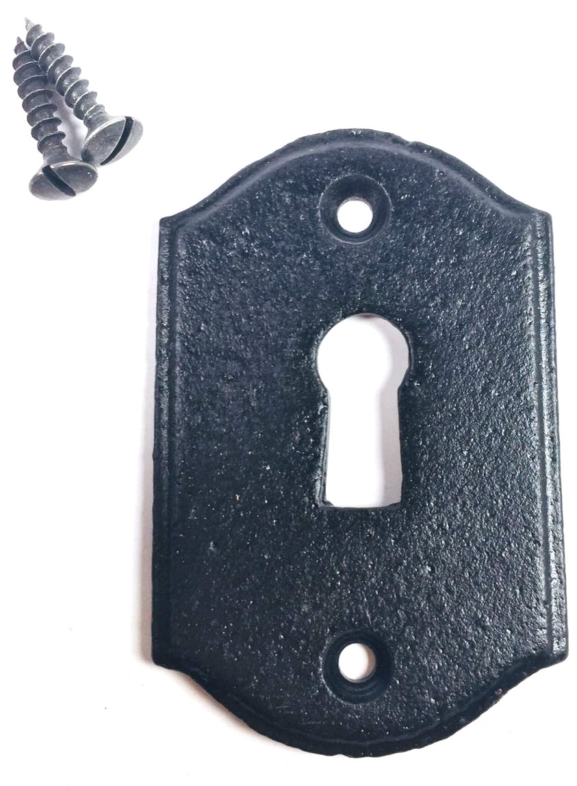 Schlüsselrosette Rochefort Massiv BB schwarz matt
