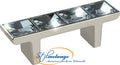Möbelgriffe Swarovski Nickel poliert 64mm 4 Steine