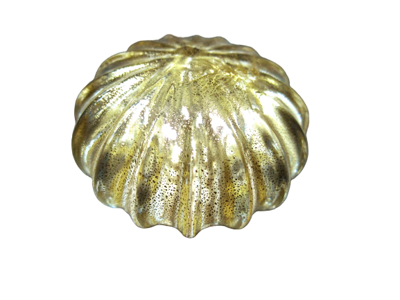 Glasknopf Ø 37mm golden hell