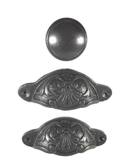 Potpourri Set 3teilig Muschelgriffe LIANE massiv