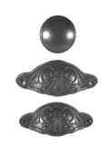 Potpourri Set 3teilig Muschelgriffe LIANE massiv
