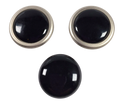 Potpourri Nickel satiniert Schwarz 3-teiliges Set